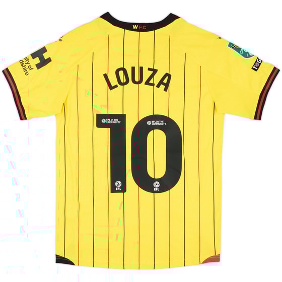 2024-25 Watford Match Issue Carabao Cup Home Shirt Louza #10