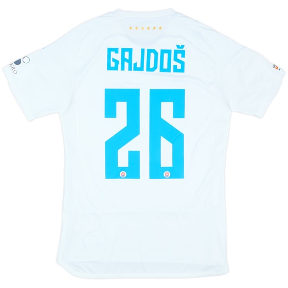 2024-25 Slovan Bratislava Match Issue Champions League Away Shirt Gajdos #26