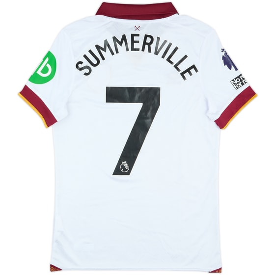 2024-25 West Ham Match Issue Third Shirt Summerville #7