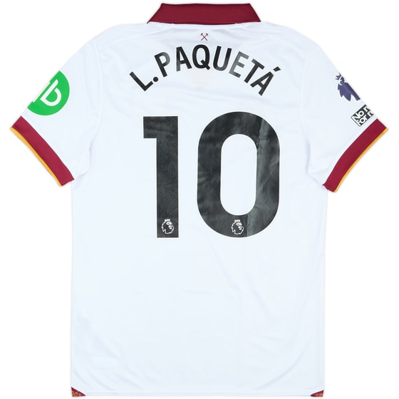 2024-25 West Ham Match Issue Third Shirt L.Paqueta #10