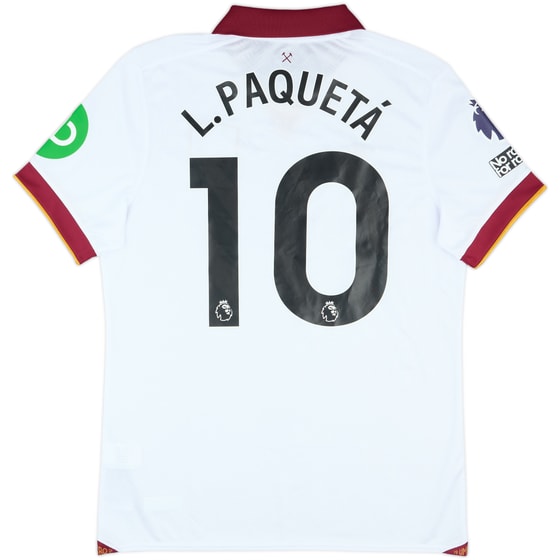 2024-25 West Ham Match Issue Third Shirt L.Paqueta #10