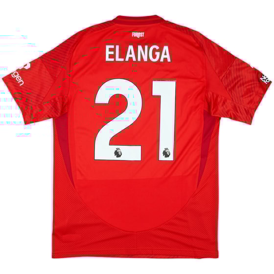 2024-25 Nottingham Forest Match Issue Home Shirt Elanga #21