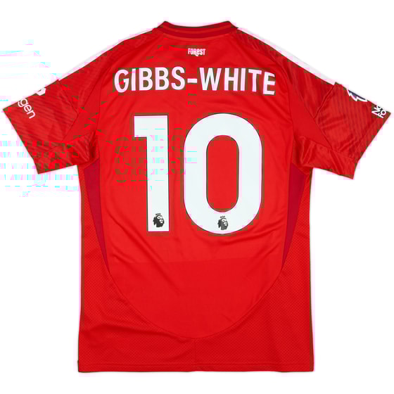 2024-25 Nottingham Forest Match Issue Home Shirt Gibbs-White #10