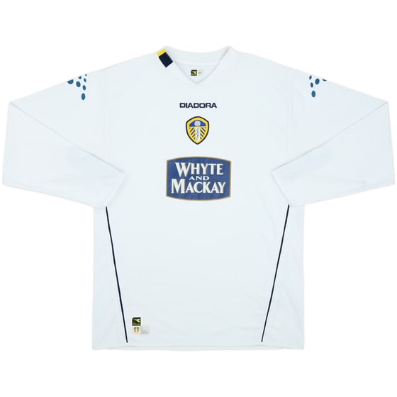 2004-05 Leeds United Home L/S Shirt - 7/10 - (M)