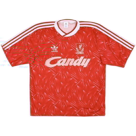 1989-91 Liverpool Home Shirt - 7/10 - (L)