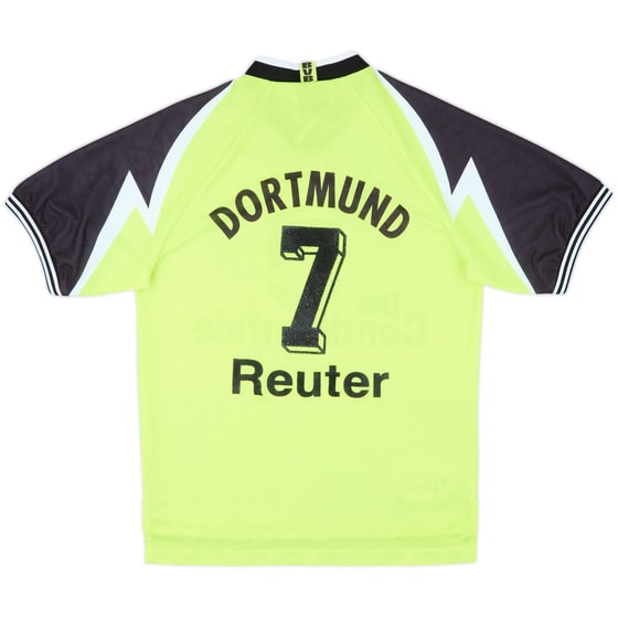 1995-96 Borussia Dortmund Home Shirt Reuter #7 - 8/10 - (M)