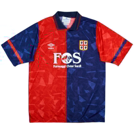 1990-93 Cagliari Home Shirt - 8/10 - (M)
