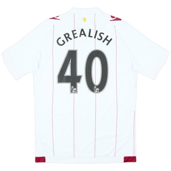 2014-15 Aston Villa Away Shirt Grealish #40 - 6/10 - (L)