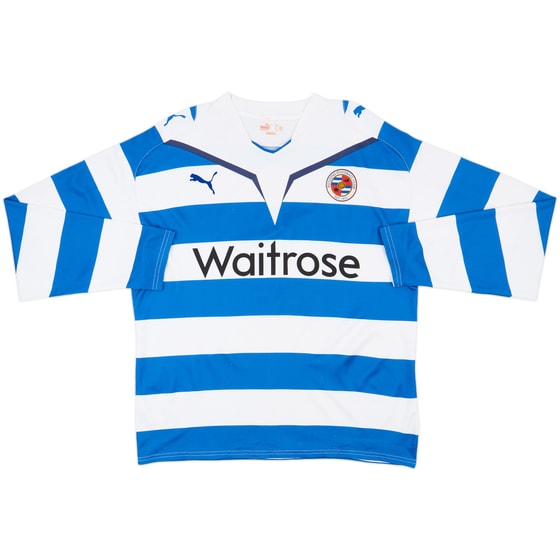 2009-10 Reading Home L/S Shirt - 8/10 - (L)