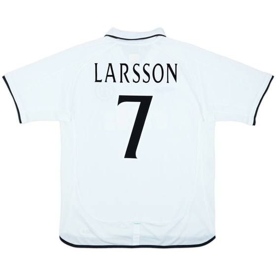2001-02 Celtic Away Shirt Larsson #7 - 9/10 - (L)