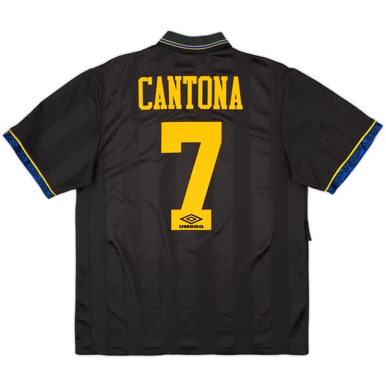 1993-95 Manchester United Away Shirt Cantona #7 - 8/10 - (L)