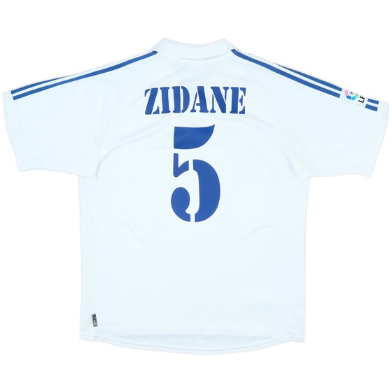 2001 Real Madrid Home Shirt Zidane #5 - 8/10 - (L)