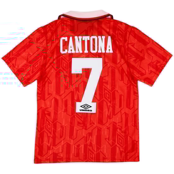 1992-94 Manchester United Home Shirt Cantona #7 - 8/10 - (S)