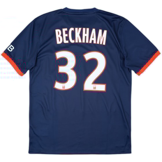 2013-14 Paris Saint-Germain Home Shirt Beckham #32 - 9/10 - (M)