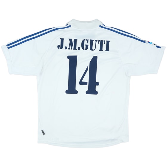 2001 Real Madrid Home Shirt J.M.Guti #14 - 8/10 - (XL)