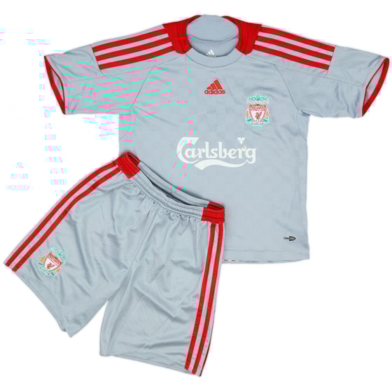 2008-09 Liverpool Away Shirt and Shorts Torres #9 - 9/10 - (7-8 Years)