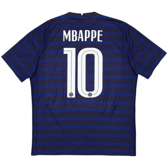 2020-21 France Home Shirt Mbappe #10 - 8/10 - (L)