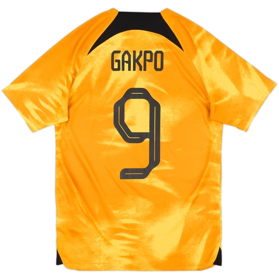2022-23 Netherlands Home Shirt Gakpo #9 - 7/10 - (S)