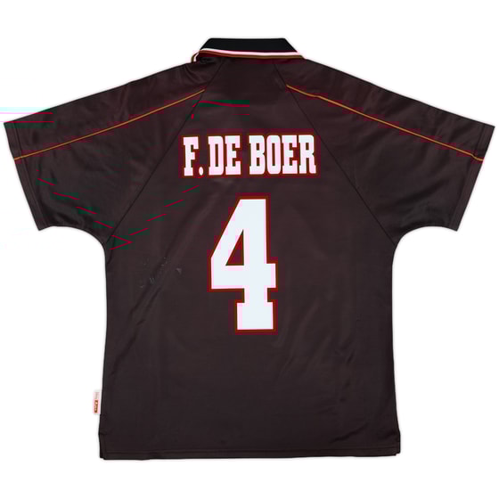 1998-99 Ajax Away Shirt F.De Boer #4 - 8/10 - (L)