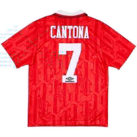 1992-94 Manchester United Home Shirt Cantona #7 - 7/10 - (M)