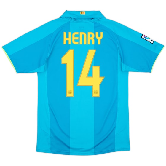 2007-09 Barcelona Away Shirt Henry #14 - 8/10 - (S)