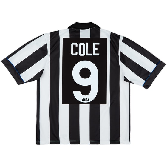 1993-95 Newcastle Home Shirt Cole #9 - 8/10 - (L)