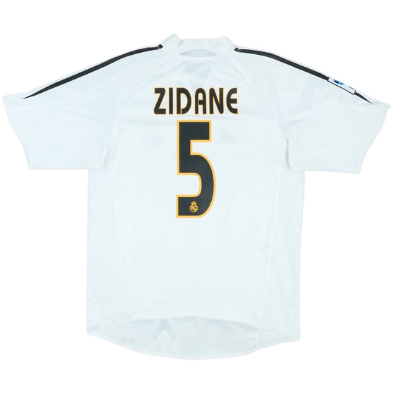 2004-05 Real Madrid Home Shirt Zidane #5 - 7/10 - (S)