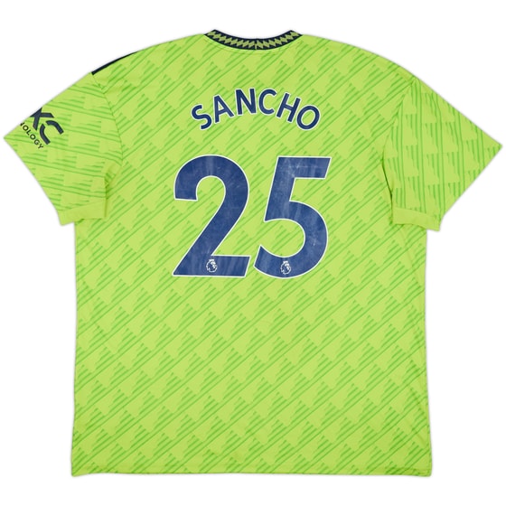 2022-23 Manchester United Third Shirt Sancho #25 - 5/10 - (XXL)