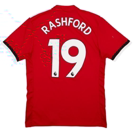 2017-18 Manchester United Home Shirt Rashford #19 - 9/10 - (S)