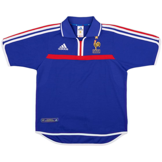 2000-02 France Home Shirt - 8/10 - (Y)