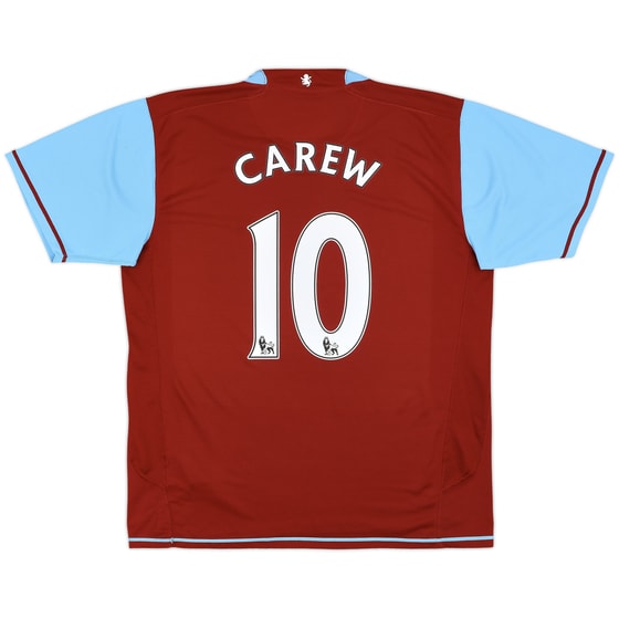 2007-08 Aston Villa Home Shirt Carew #10 - 8/10 - (L)