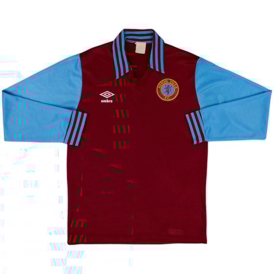 1976-81 Aston Villa Home L/S Shirt - 8/10 - (M)