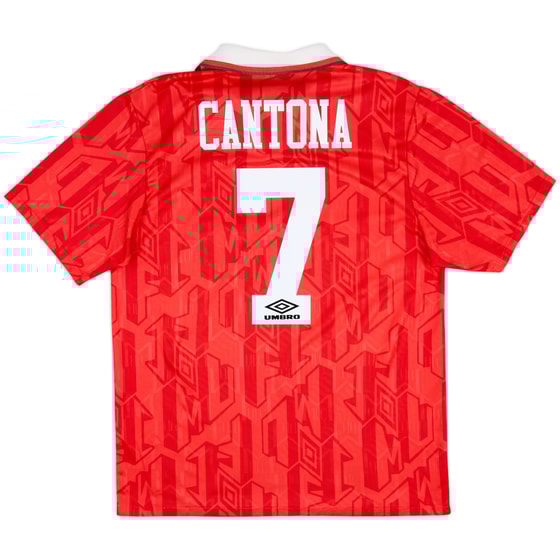 1992-94 Manchester United Home Shirt Cantona #7 - 8/10 - (L)