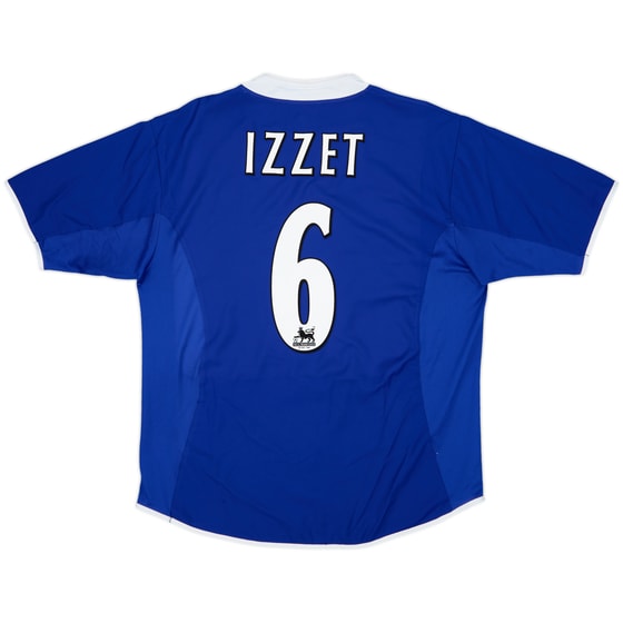 2003-04 Leicester Home Shirt Izzet #6 - 8/10 - (L)
