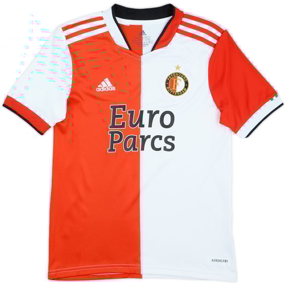 2021-22 Feyenoord Home Shirt - 8/10 - (M.Boys)