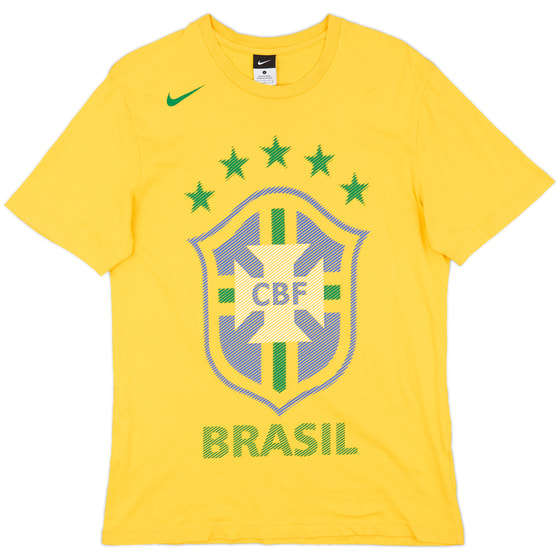 2010-11 Brazil Nike Graphic Tee - 8/10 - (L)