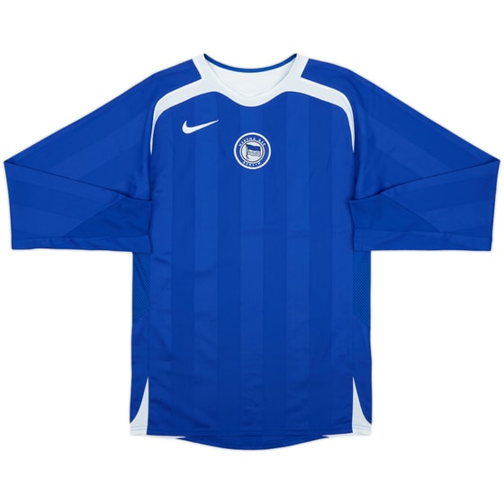 2006-07 Hertha Berlin Home L/S Shirt - 9/10 - (S)
