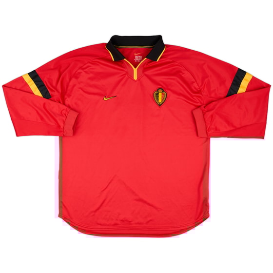 1999-00 Belgium Match Issue Home L/S Shirt #10