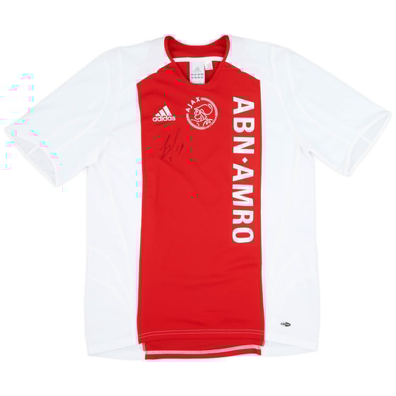 2005-06 Ajax Signed Home Shirt - 9/10 - (M)