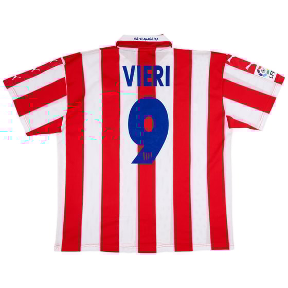 1997-98 Atletico Madrid Home Shirt Vieri #9 - 4/10 - (XL)