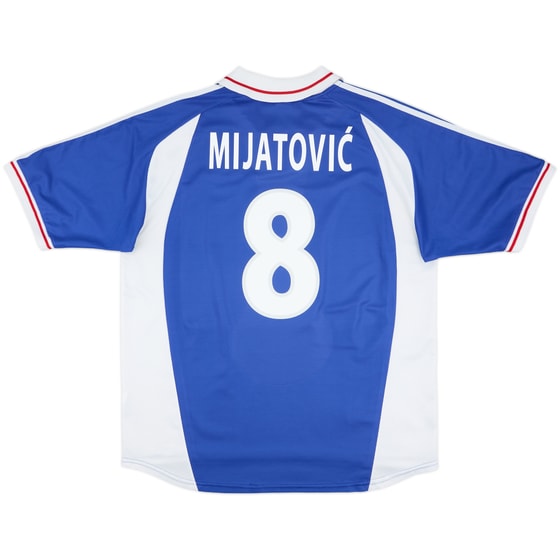 2000-01 Yugoslavia Home Shirt Mijatovic #8 - 10/10 - (XL)