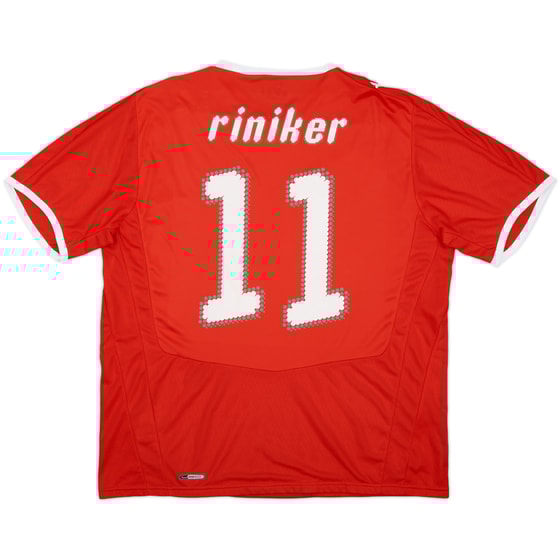 2008-10 Switzerland Home Shirt Riniker #11 - 6/10 - (XL)