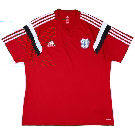 2015-16 Cardiff adidas Training Shirt - 9/10 - (XL)