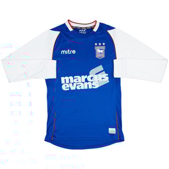 2013-14 Ipswich Town Home L/S Shirt - 7/10 - (S)
