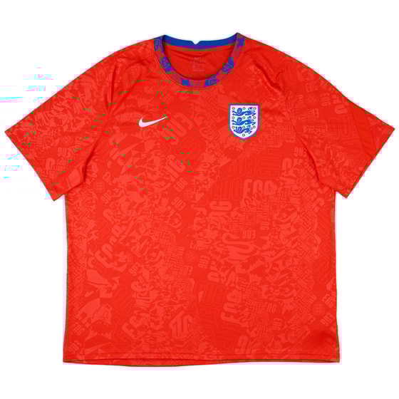2020-21 England Nike Training Shirt - 9/10 - (3XL)