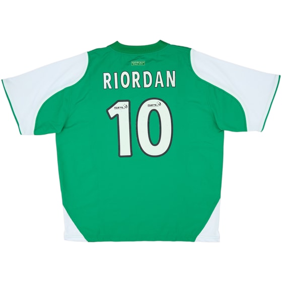 2004-05 Hibernian Home Shirt Riordan #10 - 5/10 - (3XL)