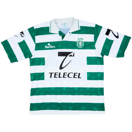 1995-96 Sporting CP Saillev Home Shirt - 6/10 - (XL)
