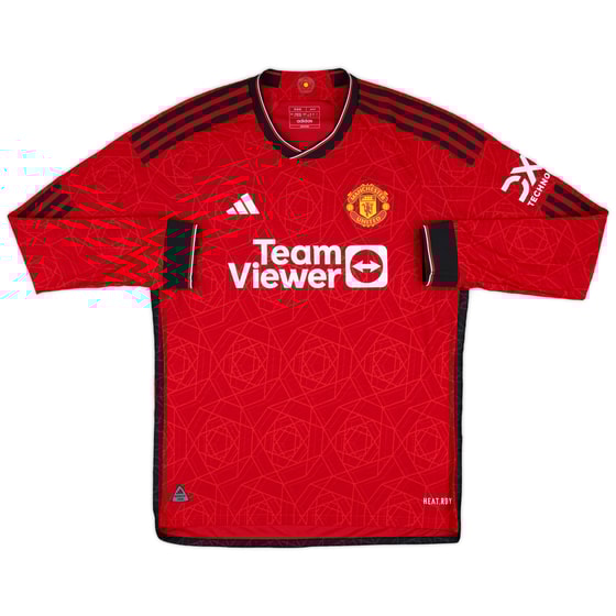 2023-24 Manchester United Authentic Home L/S Shirt