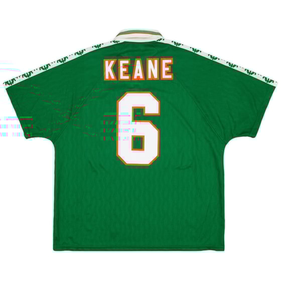 1996-98 Ireland Home Shirt Keane #6 - 9/10 - (XXL)