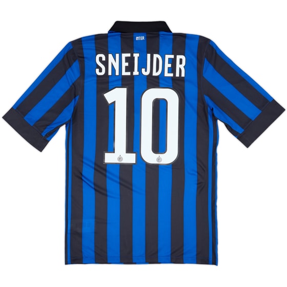 2011-12 Inter Milan Home Shirt Sneijder #10 - 6/10 - (S)